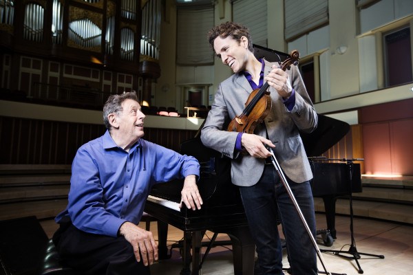 Philip Glass & Tim Fain Promotional Images at Emory University.
